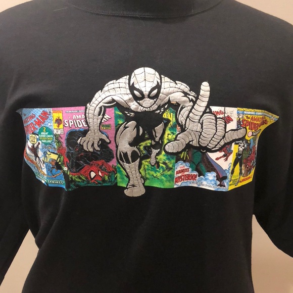 New Spider-Man Comic Black T-Shirt Sz XL - Picture 2 of 3